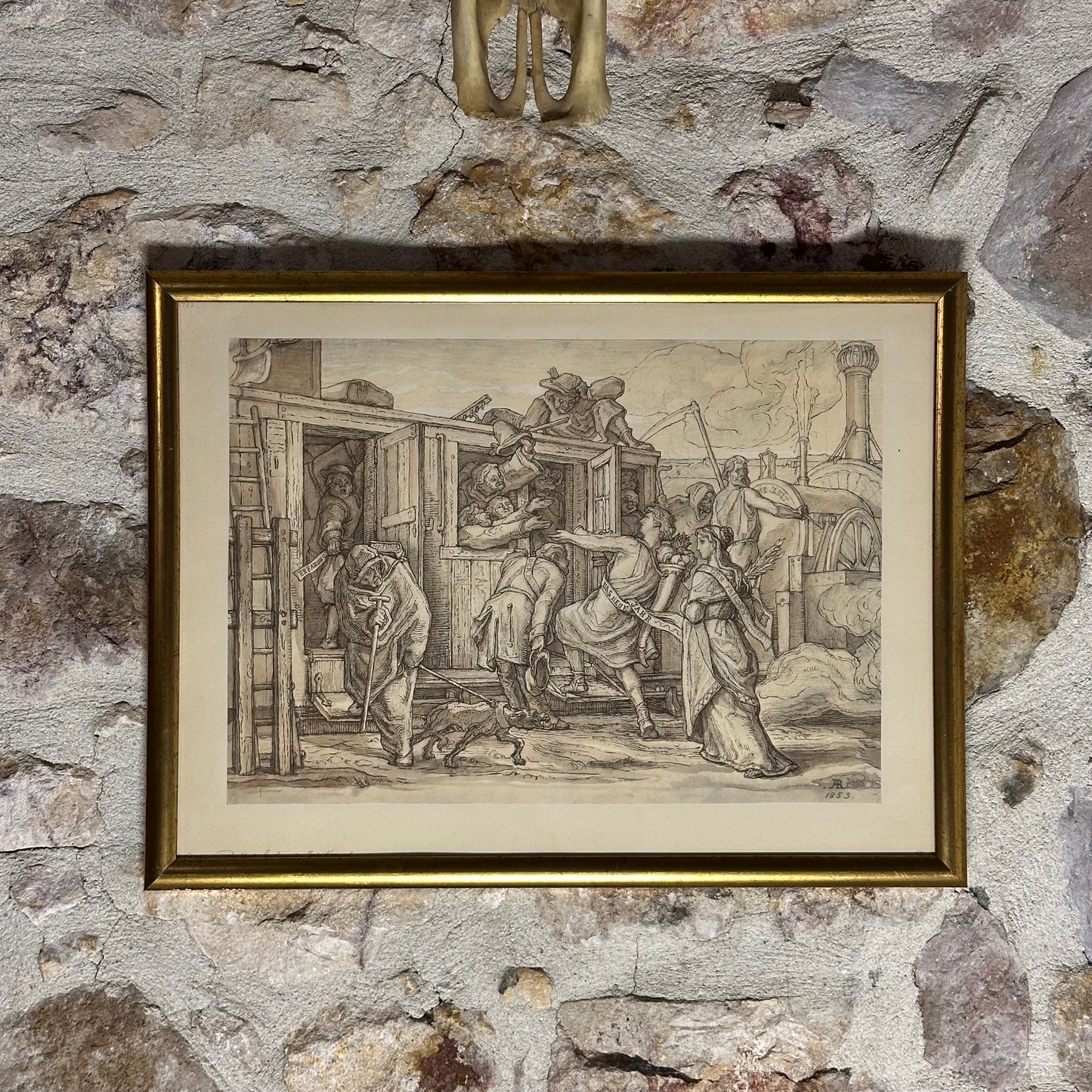 TANRISAL SAHNE - Alfred Rethel - (1816-1859)