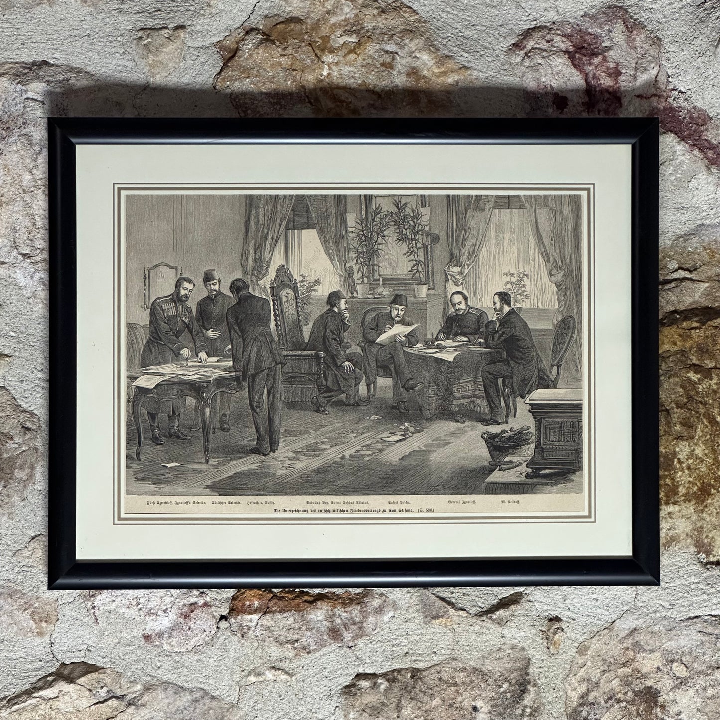 AYASTEFANOS ANTLAŞMASI GÖRÜŞMELERİ - Saffet Paşa,Sadullah Bey, Kont Nikola İgnatieff, General A.Nelidof - 1878