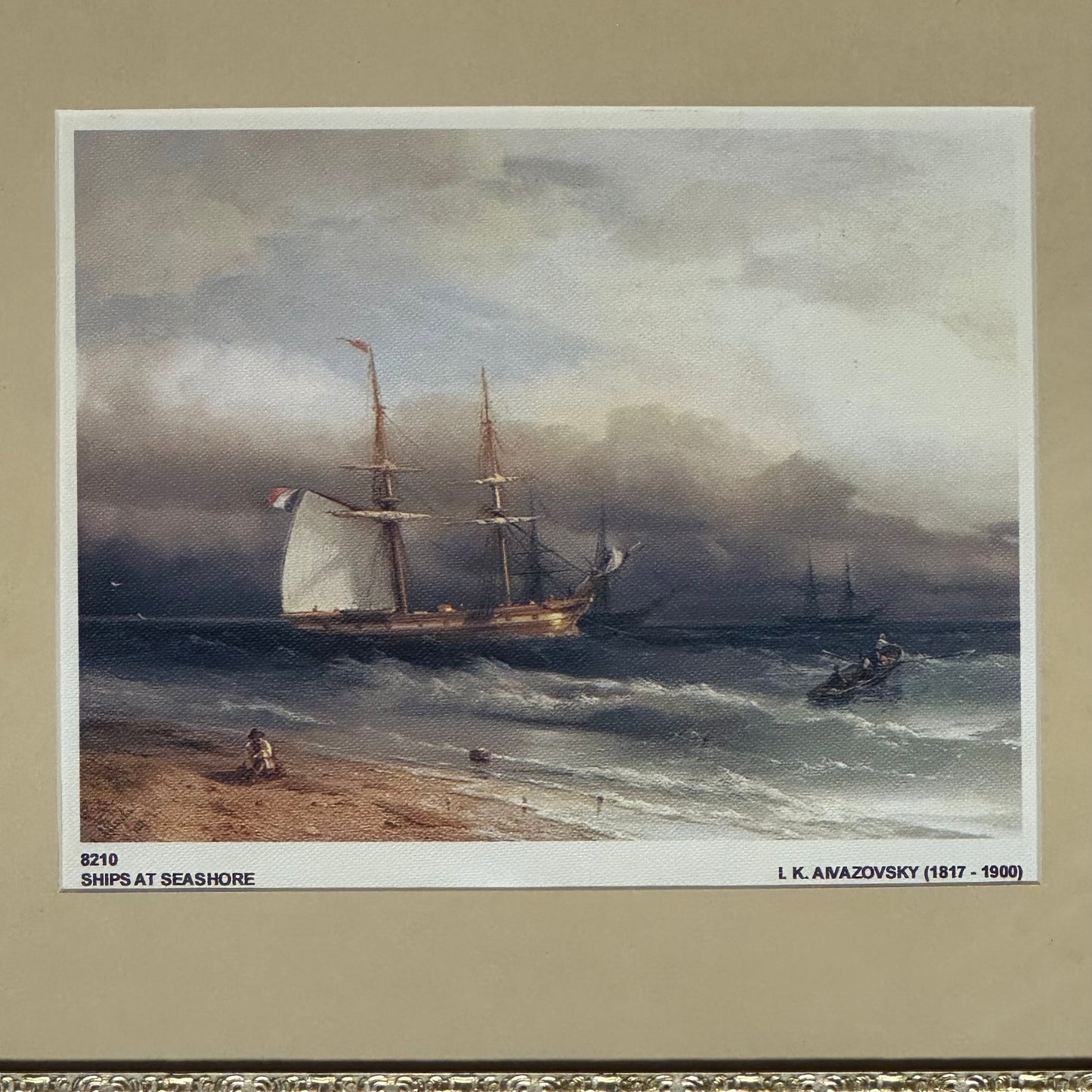 SHIPS AT SEASHORE - 1850