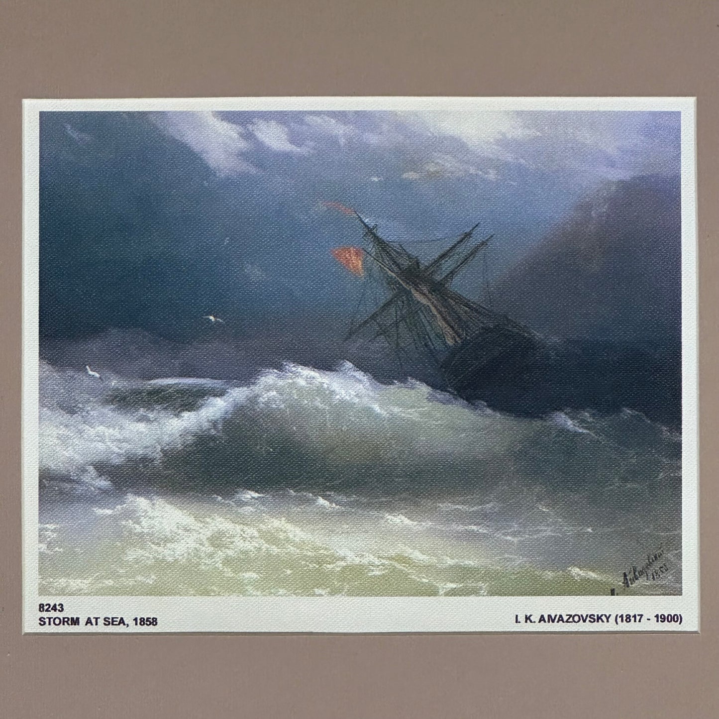 STORM AT SEA – 1858