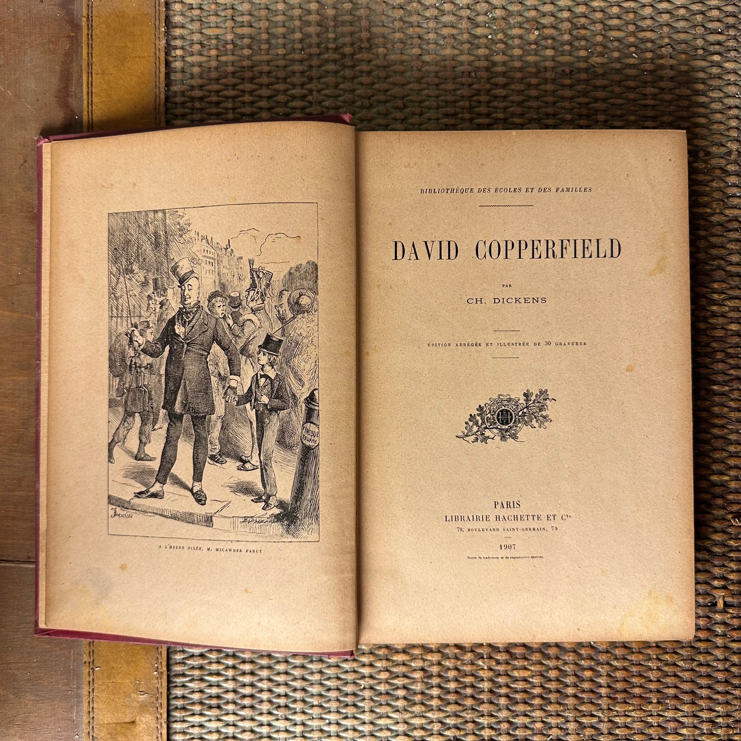 DAVID COPPERFIELD - CHARLES DICKENS - FRENCH EDITION - 1907