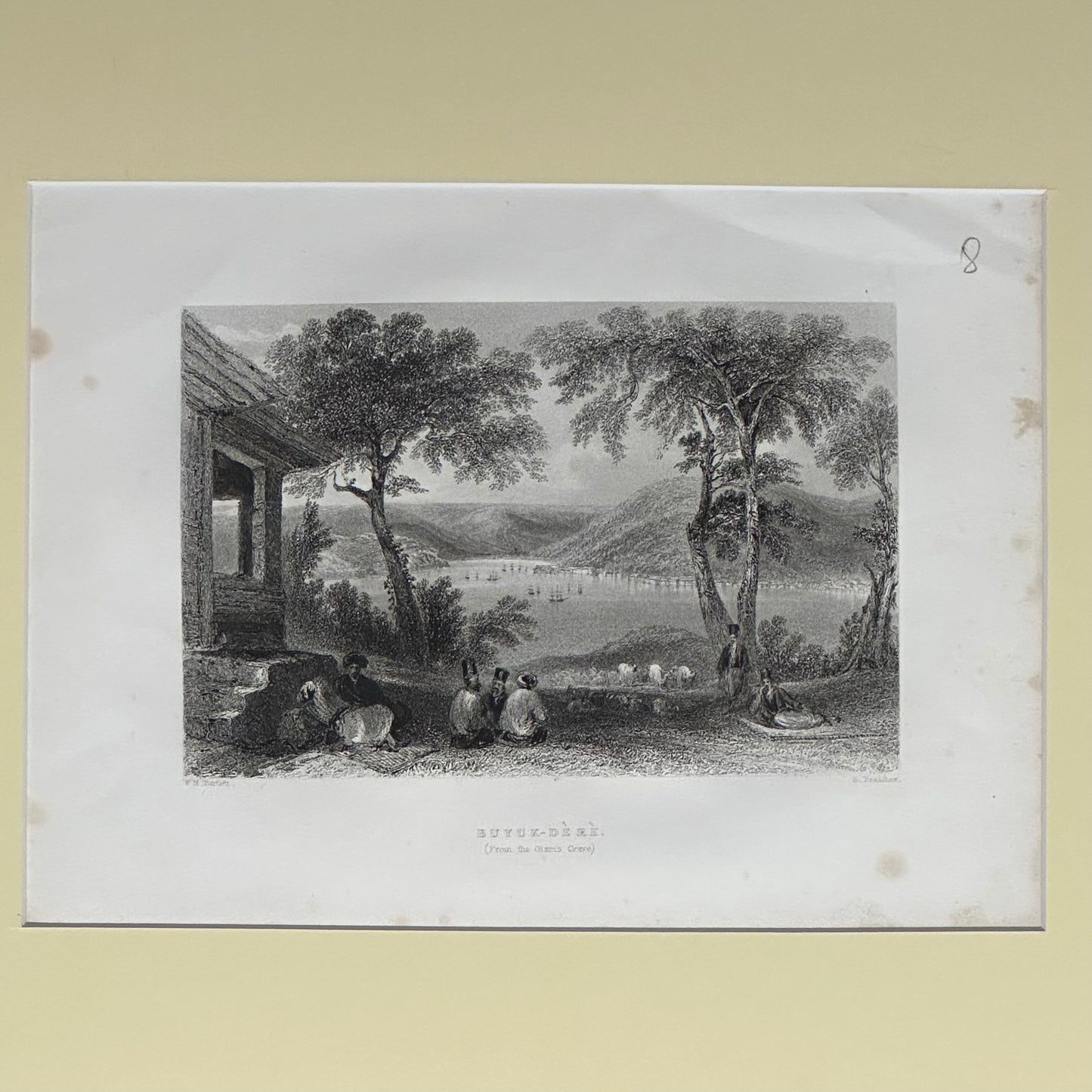 THE BOSPHORUS - BUYUKDERE - Çayırbaşından görünüm - 1800’ler