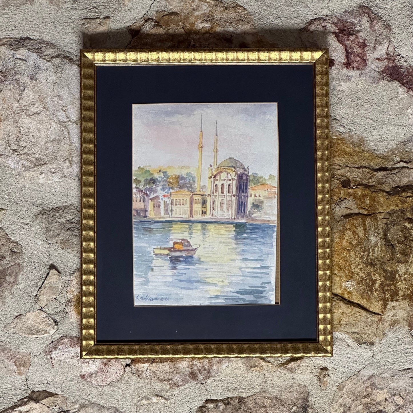 ORTAKÖY CAMİİ - MUHARREM OMA - SULU BOYA