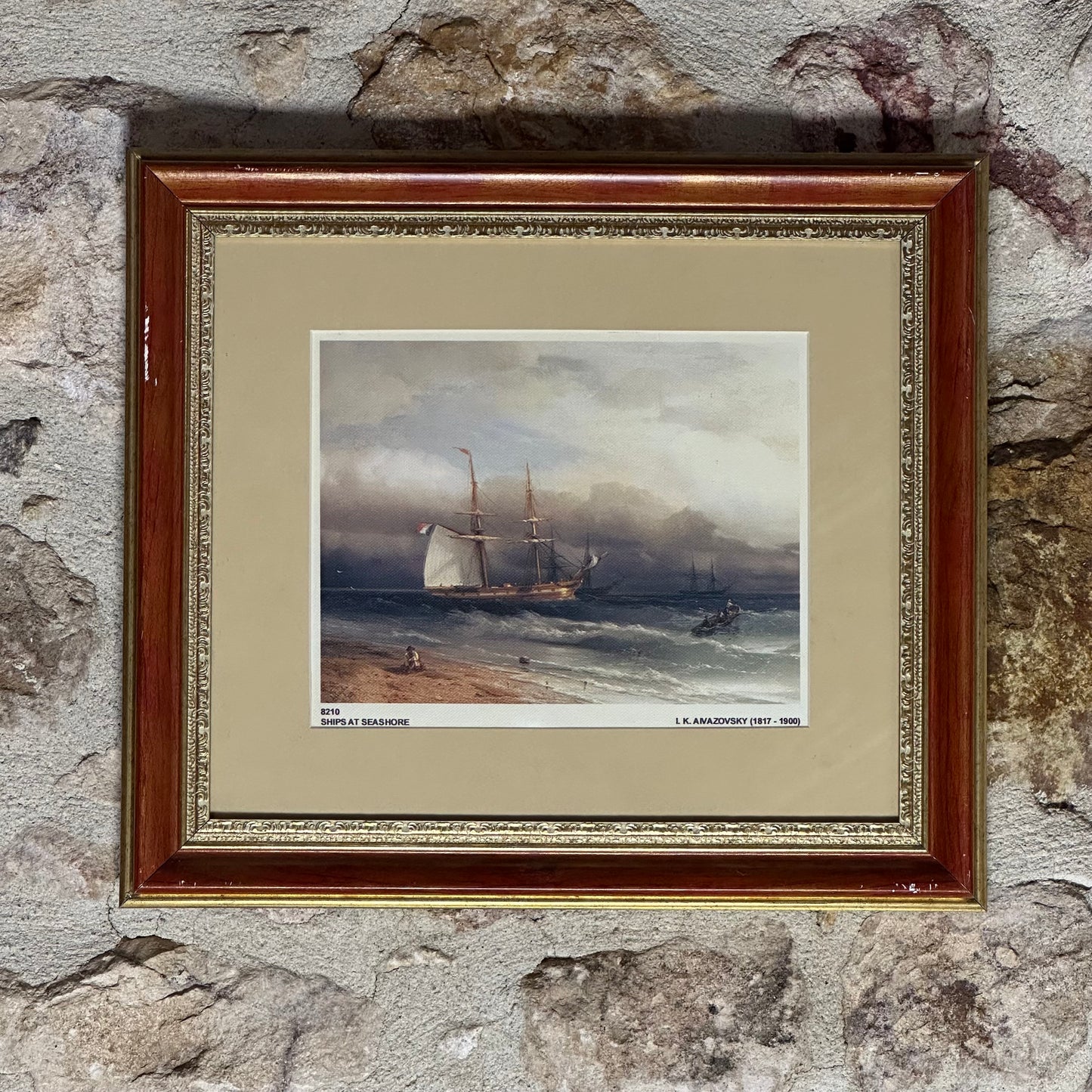 SHIPS AT SEASHORE - 1850