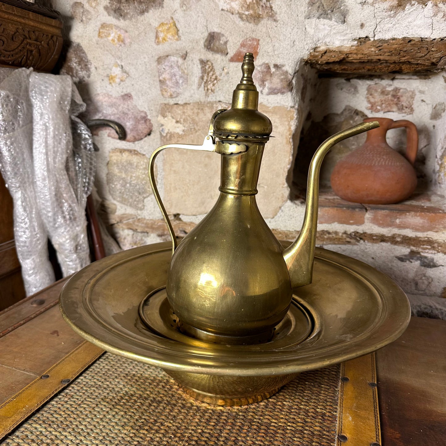 OSMANLI - RUS İŞİ İBRİK TAKIMI, Pirinç 19YY.