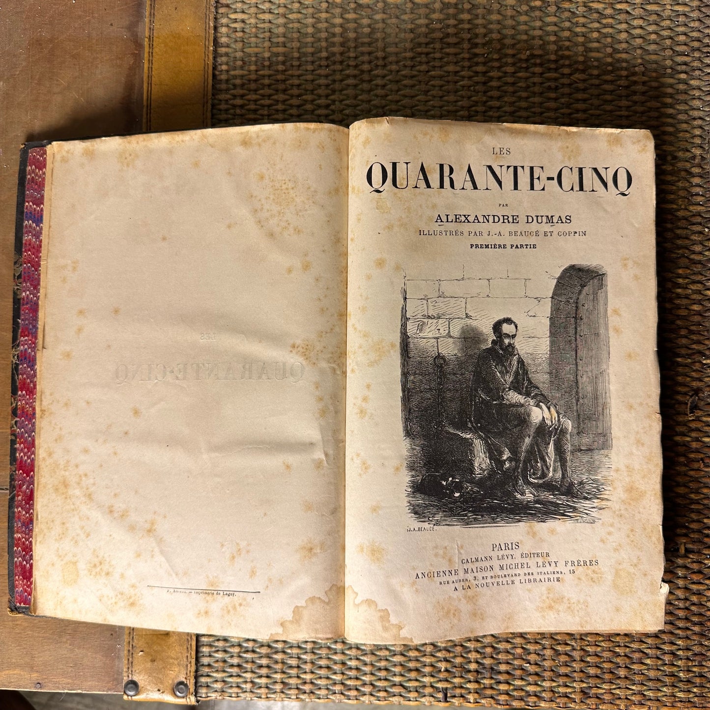ALEXANDRE DUMAS - Les Quarante Cinq - 1847 - İlk Basım