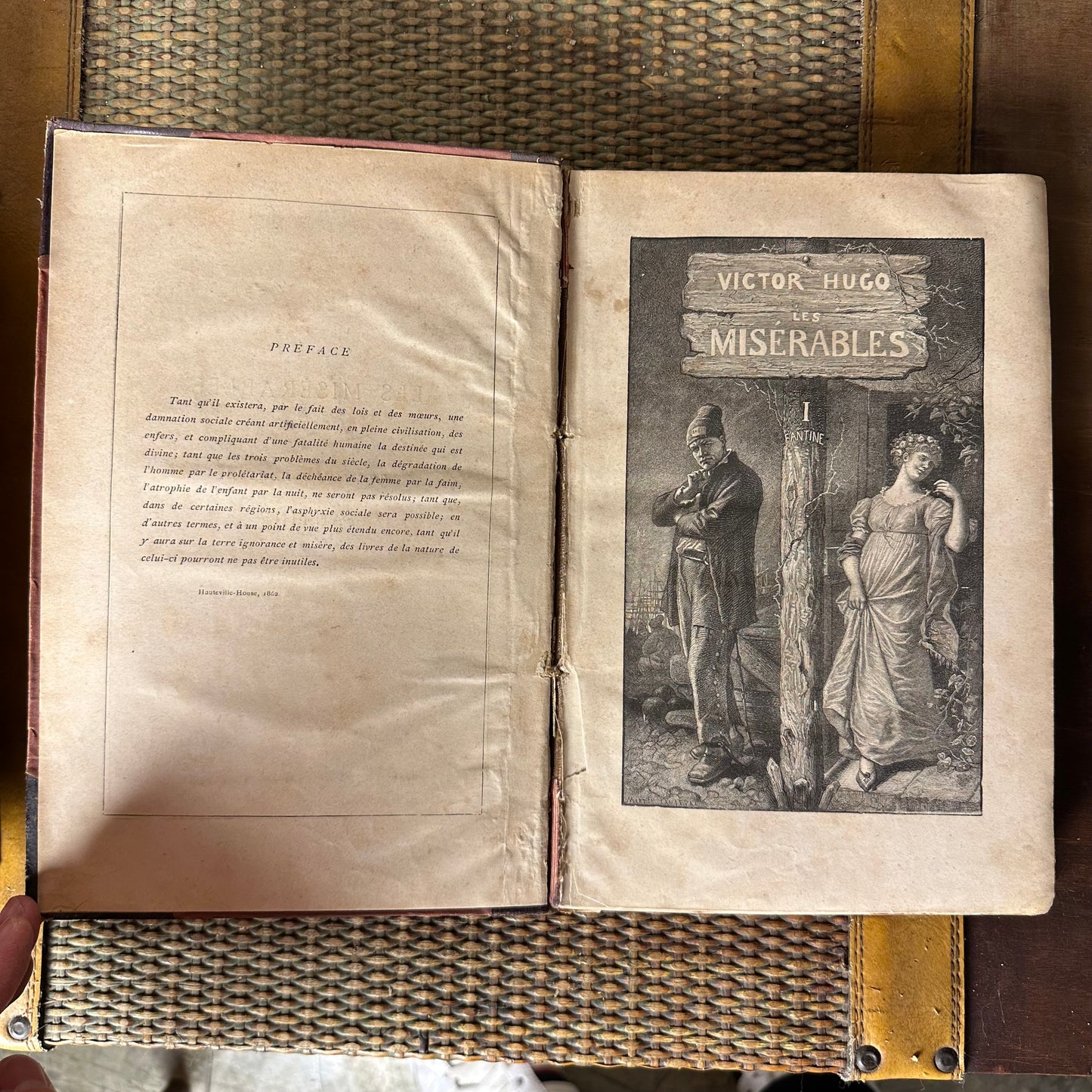 VICTOR HUGO - Les Miserables - Sefiller - 1862 - İlk basım - 4 Cilt